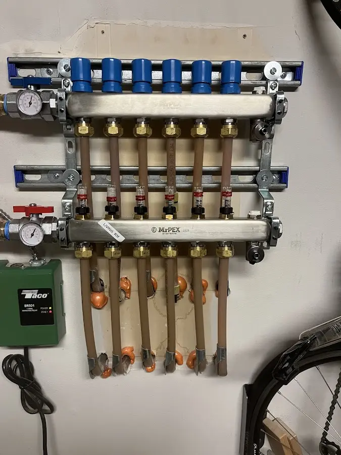 Plumber performing Leak Detection at a residential property in Solon